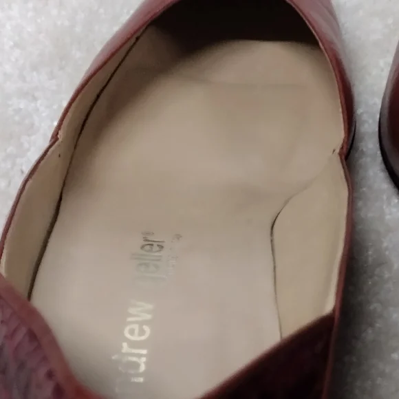 Andrew Geller Women's Red/Brown Leather Shoes - Picture 11 of 11